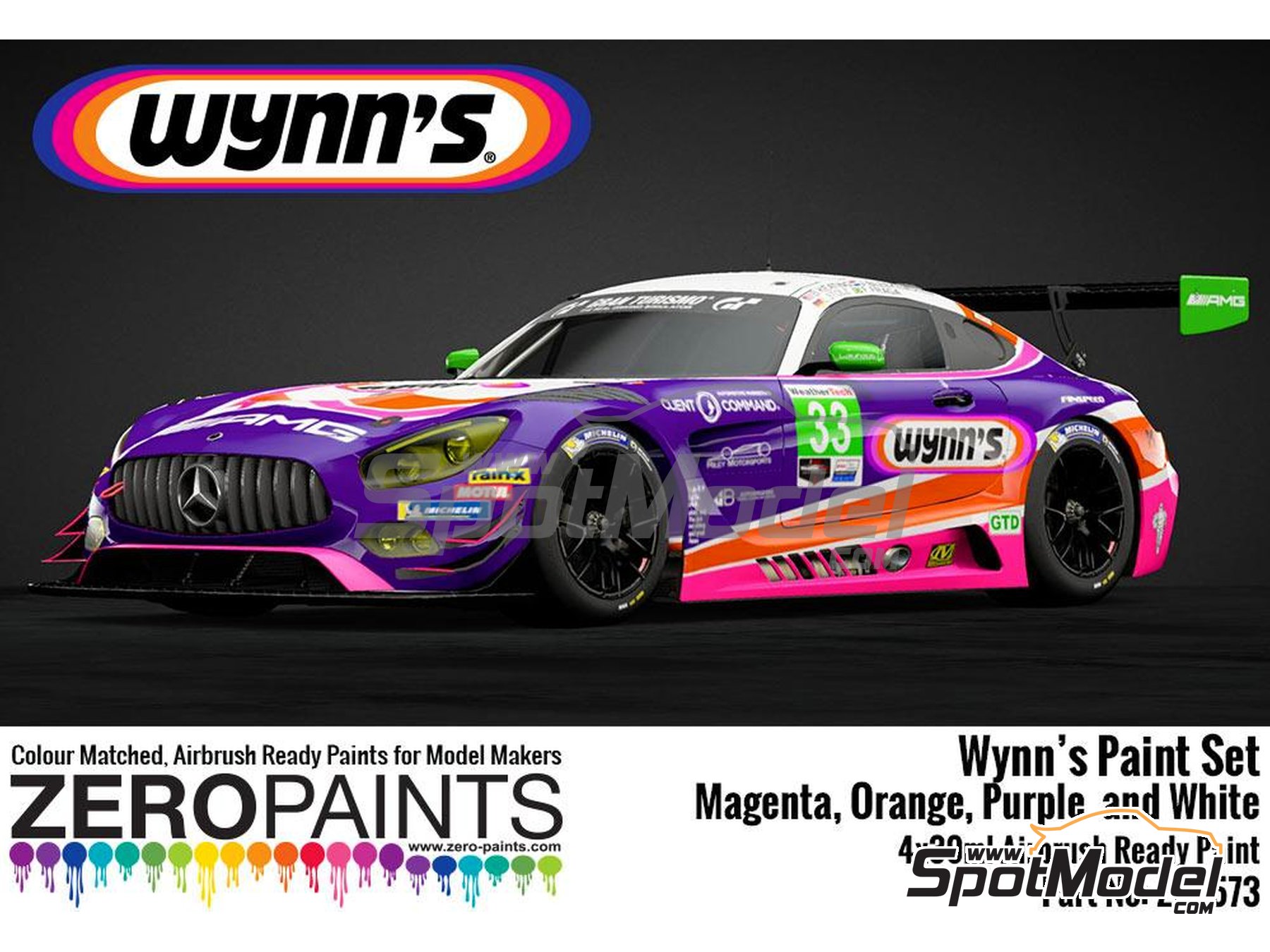 Zero Paints ZP-1573: Paints set for airbrush Wynn's Sponsor